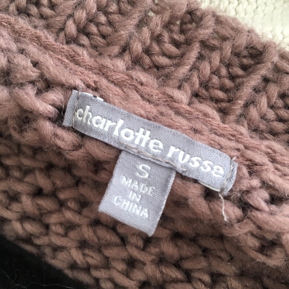 Charlotte Russe Taupe Cozy Knit Sweater - Picture 3 of 6